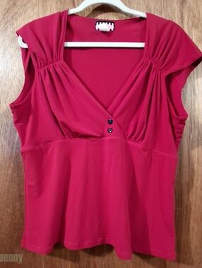 Pinup Couture Red Top